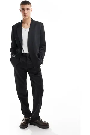 Viggo Oversized suit trousers in high shine