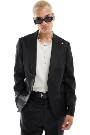Twisted Tailor Slim suit jacket in glitter co-ord .