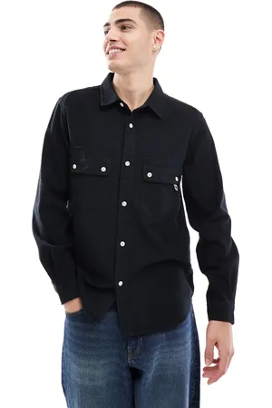 Pretty Green Heathen textured shirt in