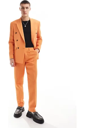 Viggo Oversized suit trousers in bright waffle
