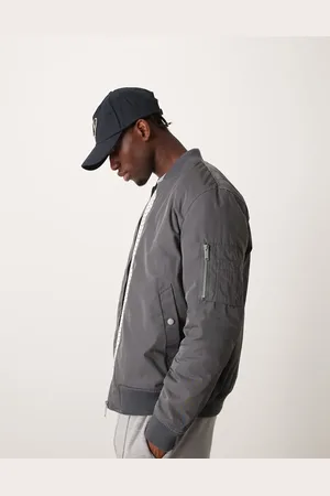 New Look Padded bomber jacket in dark