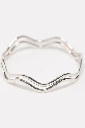 Kingsley Ryan Double wave ring in sterling