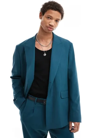 Viggo Lavoir oversized suit jacket in petrol