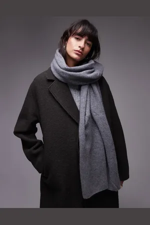 MANGO Cashmere oversized scarf in
