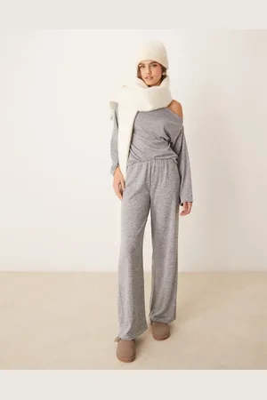 Miss Selfridge Cosy wide leg trouser co-ord in