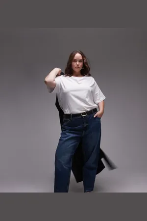 MANGO Curve round neck t-shirt in