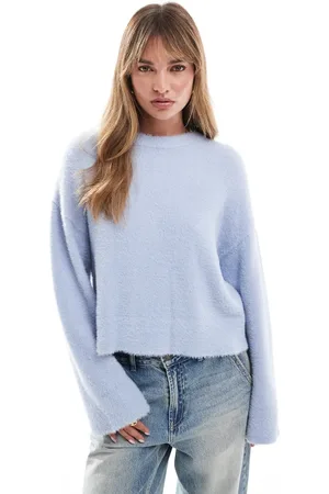 Miss Selfridge Oversized lash jumper in pale