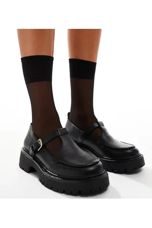 London Rebel London Rebel Tilly wide fit chunky mary jane in