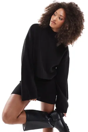Miss Selfridge Seam detail funnel neck jumper in