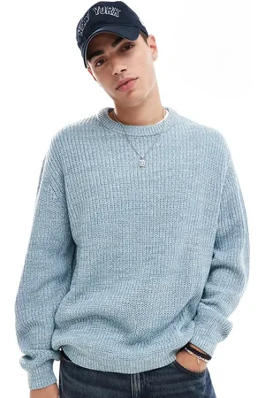 ASOS Oversized knitted fisherman rib jumper in twist