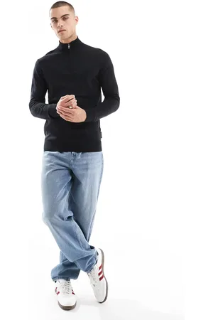 French Connection French Connection soft touch half zip jumper in