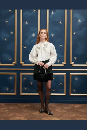 Sister Jane Embellished velvet bag in