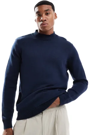 ASOS Midweight knitted turtle neck jumper in