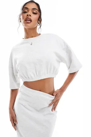 Kaiia Cropped oversized t-shirt co-ord in