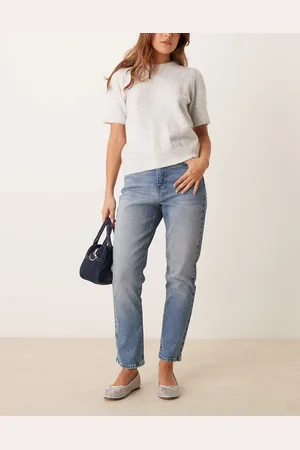 New Look Hannah straight leg jeans in teal