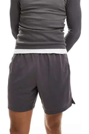 ASOS Mesh panel training short in charcoal