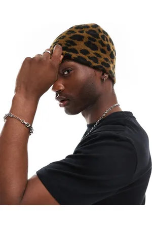 ASOS Leopard print skull beanie