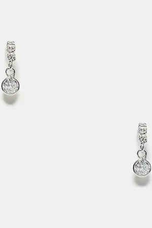 Kingsley Ryan Crystal drop stud earrings in sterling