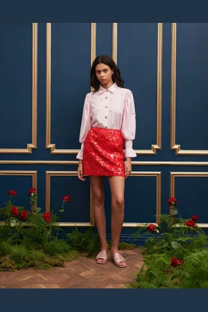 Sister Jane Dream 3D floral embellished mini skirt in