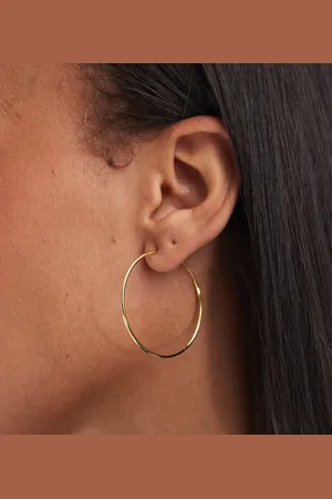 Kingsley Ryan 40mm hoop earrings in plated