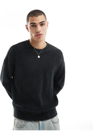 Hollister Boxy fit washed chunky rib knit jumper in
