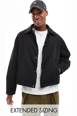 ASOS Oversized cropped harrington jacket in