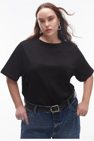 MANGO Curve round neck t-shirt in