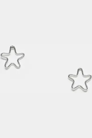Kingsley Ryan Cut out star stud earrings in sterling