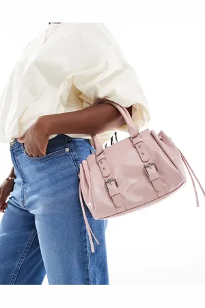 ASOS Bowler bag with double buckle in