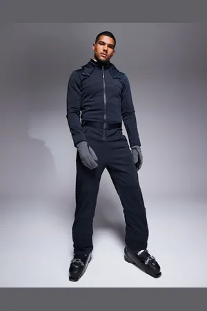 ASOS Ski Icon water repellent insulated ski suit with hood and straight leg in