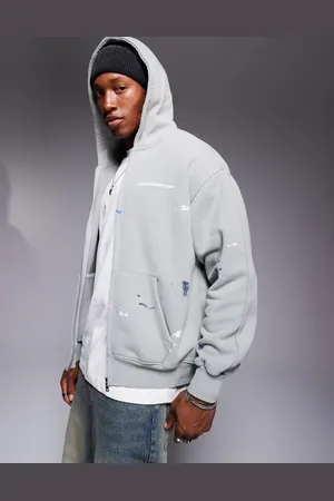 Good For Nothing Zip up logo hoodie in