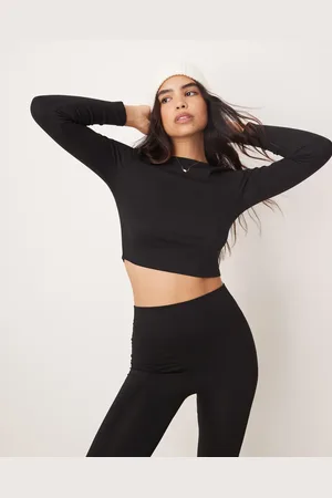 New Look Long sleeve crew neck top in