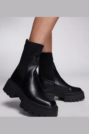 Simmi London Simmi London Wide Fit Malakai Sock Ankle boot in
