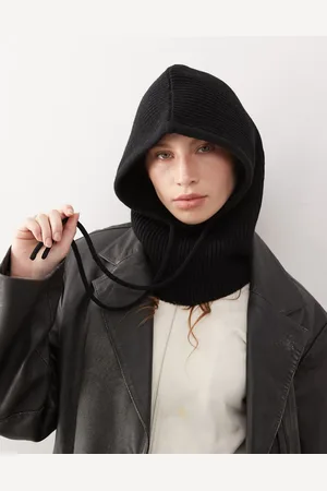 Monki Knitted hooded balaclava in