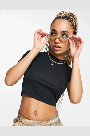 Nike Essential swoosh crop t-shirt in