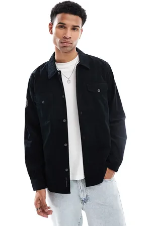 Pretty Green Corduroy shirt in black