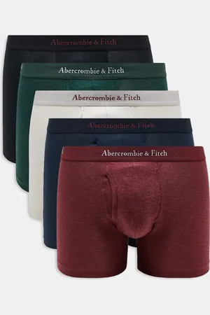 Abercrombie & Fitch 5 pack logo tonal waistband trunks in