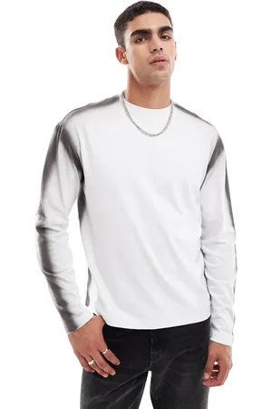 Native Youth Spray dyed long sleeve tshirt in