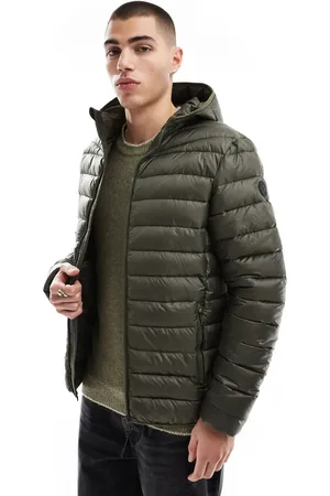 Threadbare Puffer jacket in khaki