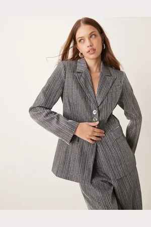 Y.A.S Y.A.S glitter tailored fitted suit blazer co-ord in