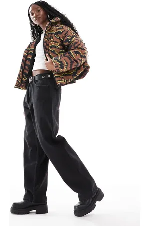 HUGO BOSS Florita puffer jacket in tiger print