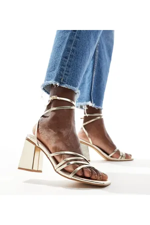 London Rebel Audrey strappy heeled sandal in