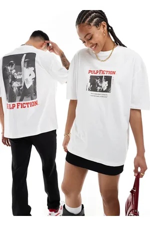 ASOS Unisex oversized license t-shirt with Pulp Fiction graphic prints in