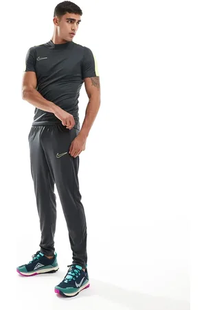 Nike Academy 23 joggers in charcoal and green