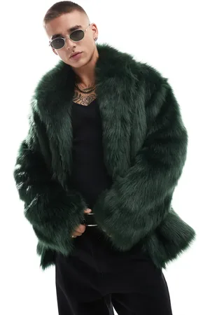 ASOS Oversized faux fur jacket in