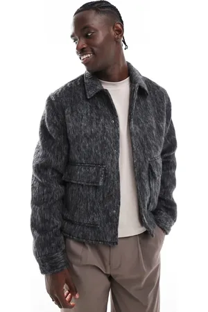 ASOS Wool look harrington jacket in