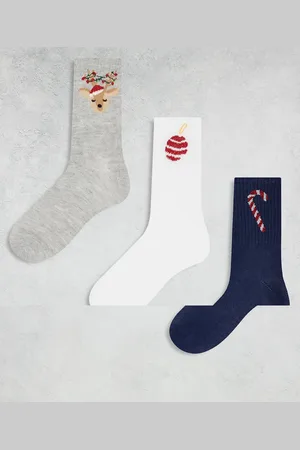 Pieces® Christmas 3 pack socks