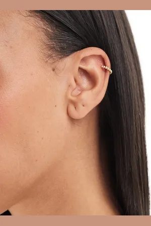 Kingsley Ryan Ball ear cuff in plated