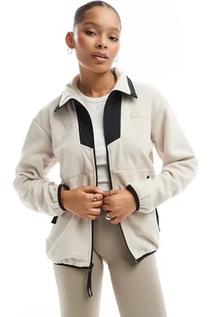 Columbia Sequoia Grove full zip fleece in dark stone and