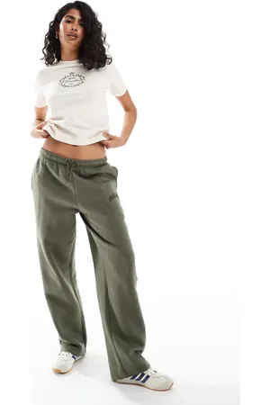 Ellesse Sana wide leg joggers in khaki
